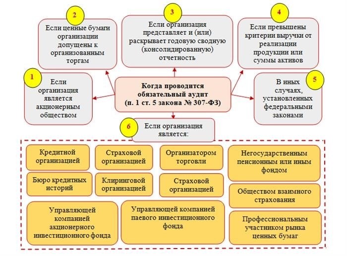 Ответственность за неисполнение обязанностей, вытекающих из аудита