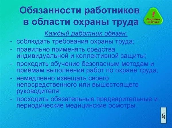 Что говорит закон о правах работника службы охраны труда?